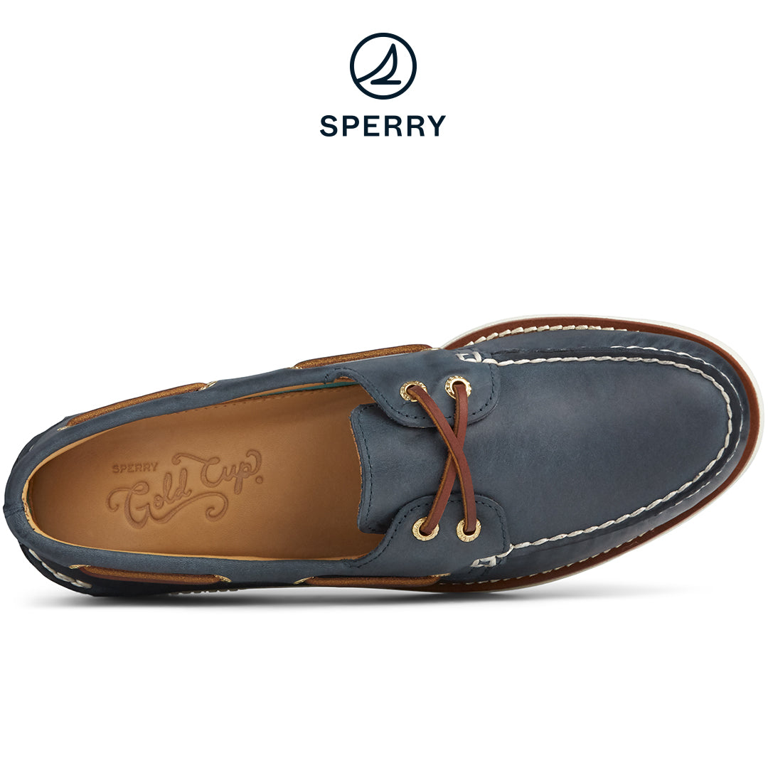 Men's Gold Cup Authentic Original Boat Shoe Navy (STS158030)
