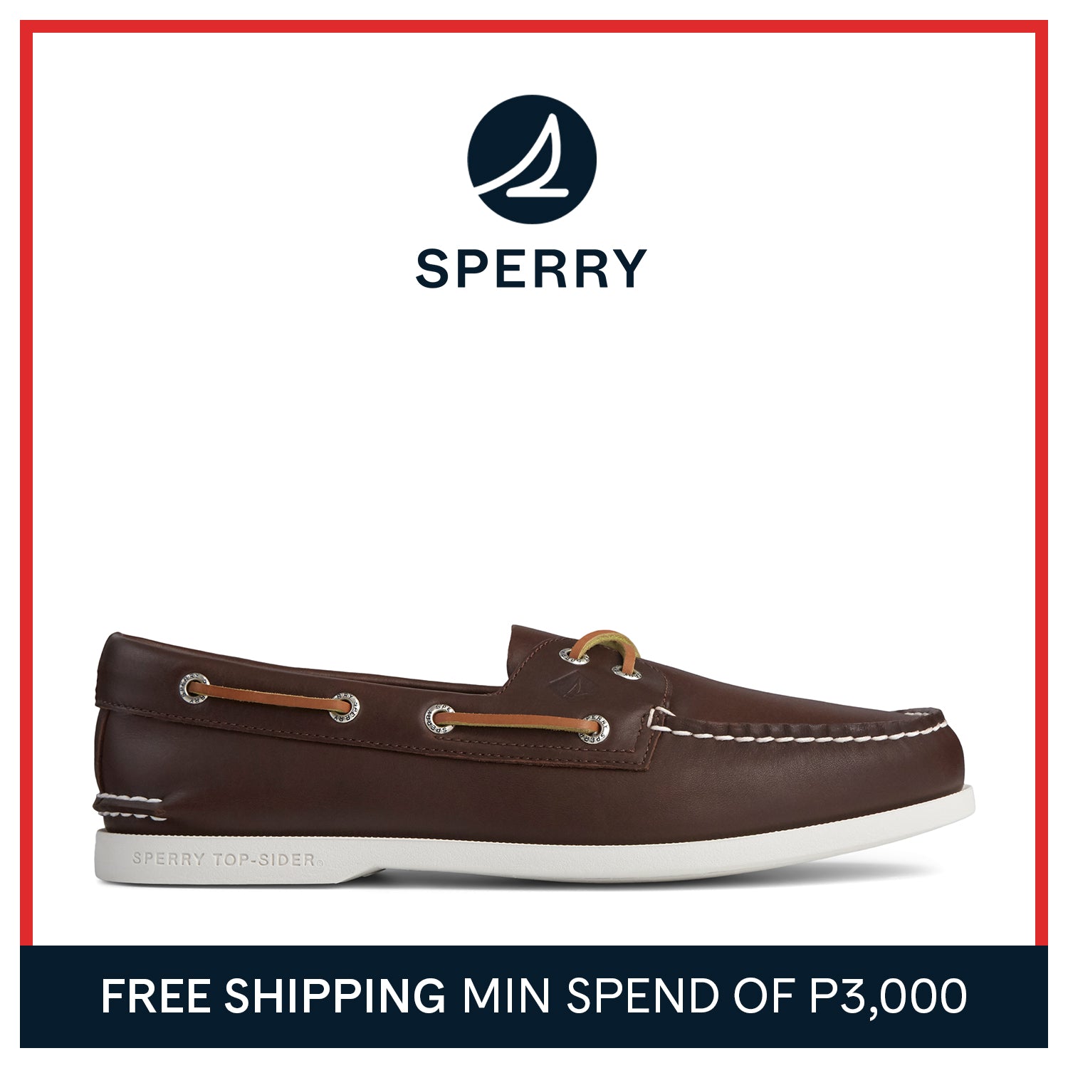 Men's Authentic Original PLUSHWAVE Boat Shoe - Brown (STS22198)