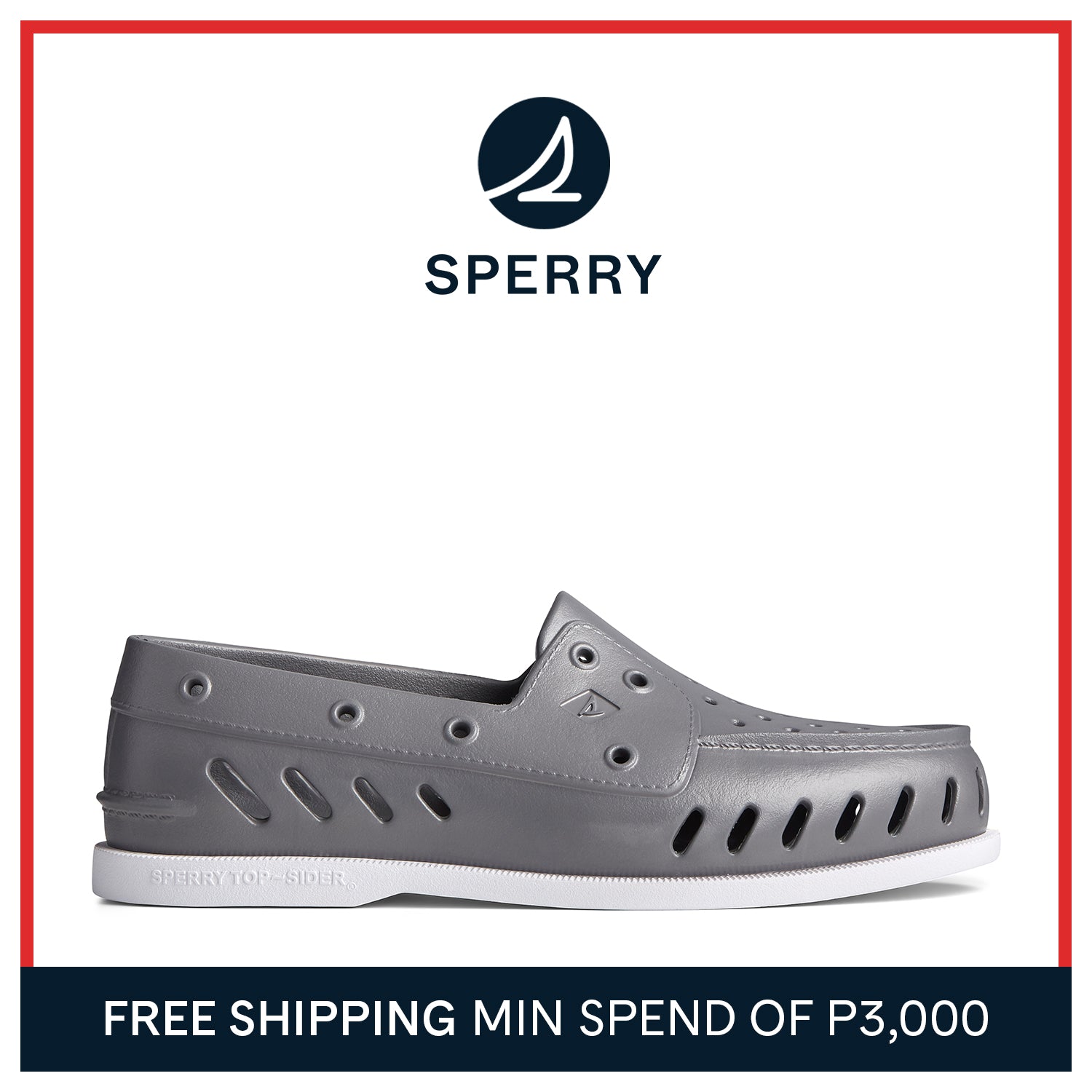 Men's Authentic Original Float Grey Boat Shoe (STS23290)