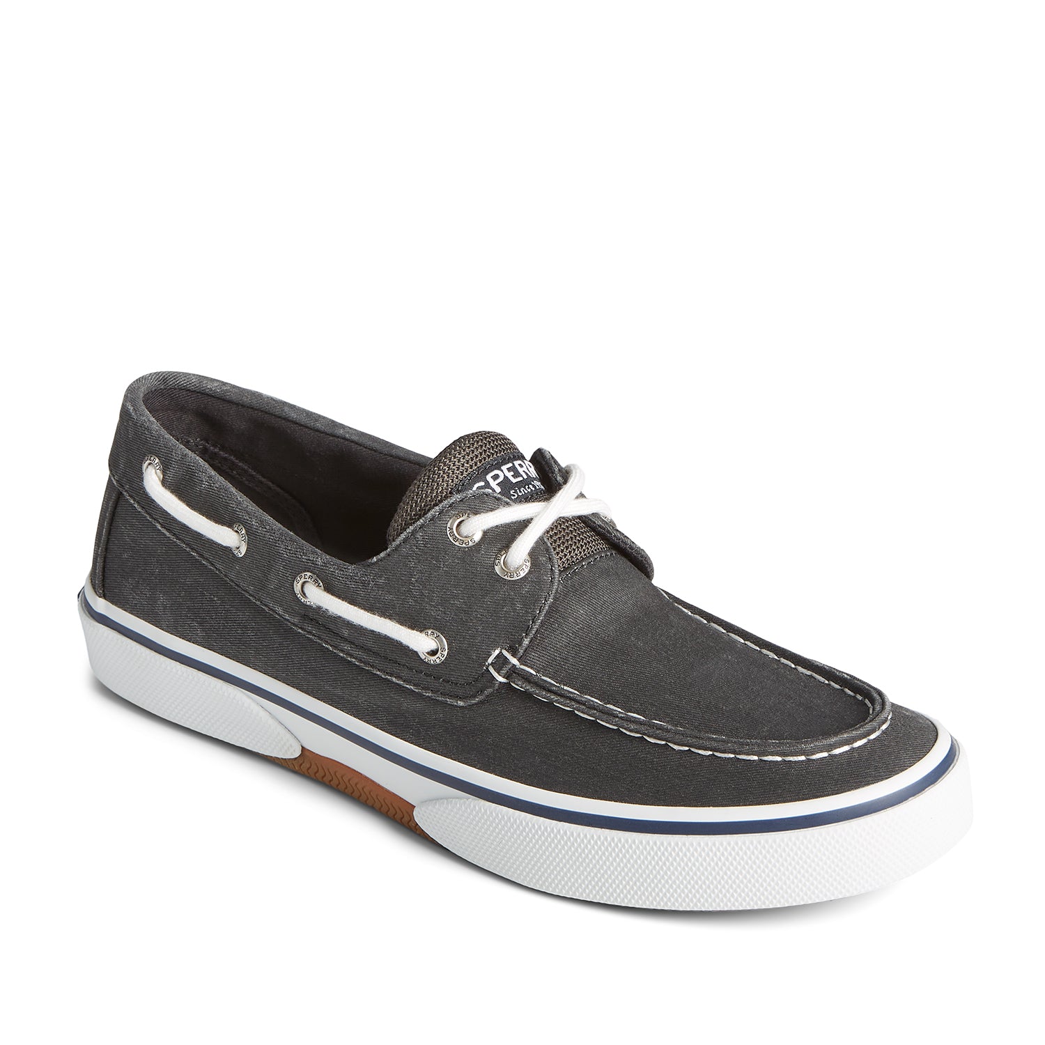Men's Halyard 2-Eye Saltwashed Sneakers - Black (M139351070)