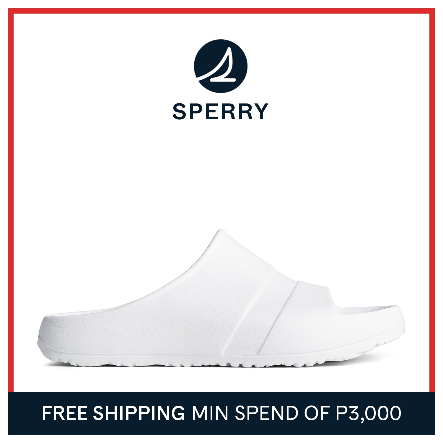 Men's Float Slide Sandal White (STS24011)