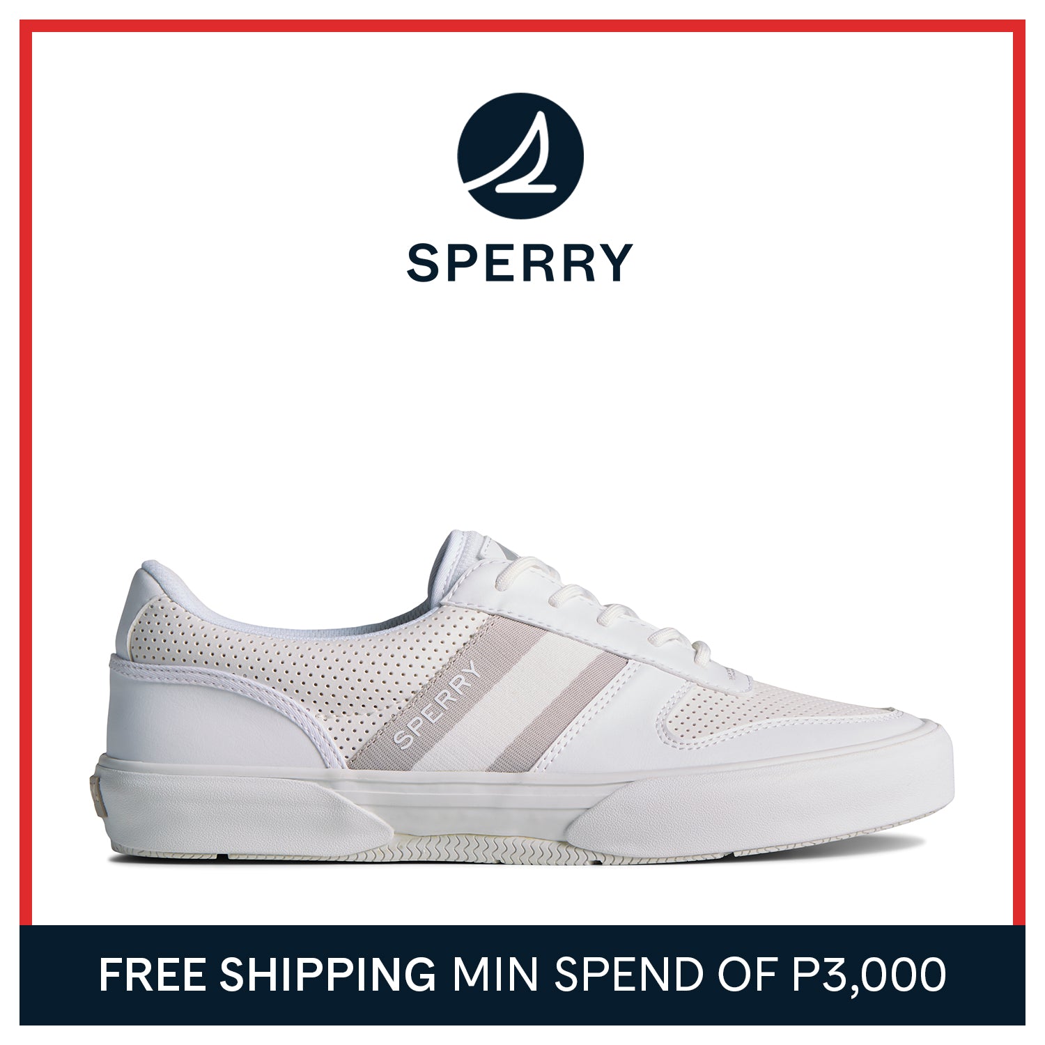 Men's Halyard Retro Sneakers - White (STS24067)