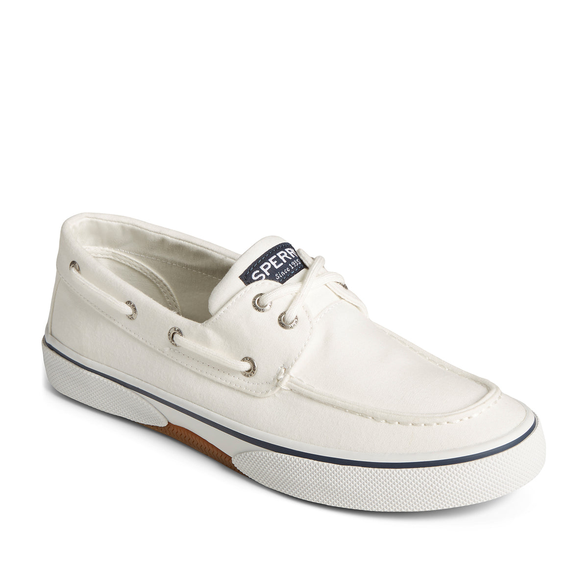 Men's Halyard 2-Eye Saltwashed Sneakers - White (M139351510)