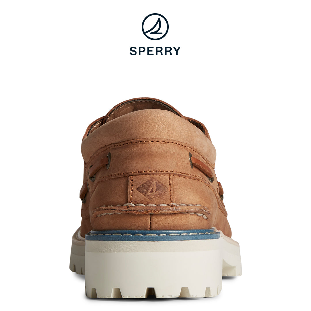 Men's Authentic Original Lug 3-Eye Boat Shoe Tan (STS25158)