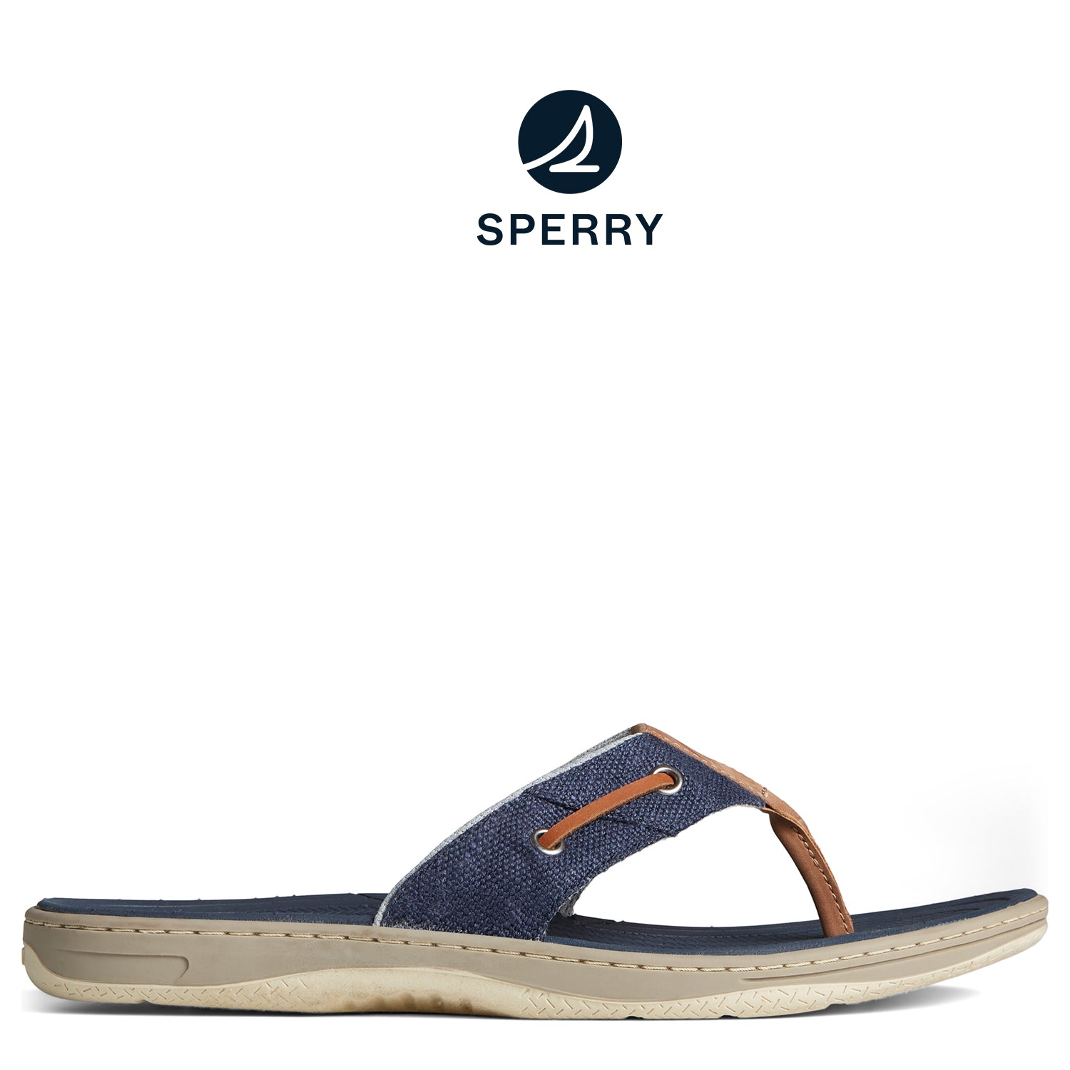Men s SeaCycled Baitfish Baja Flip Flop Navy STS25230