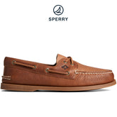 Men's Authentic Original™ Tumbled Boat Shoe Brown (STS25292)