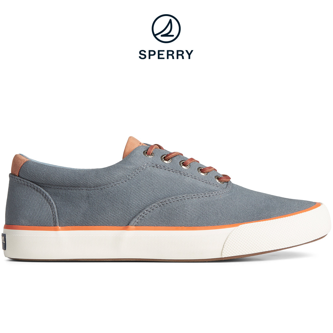 Men's SeaCycled™ Striper II CVO Twill Sneaker Light Blue (STS25424)