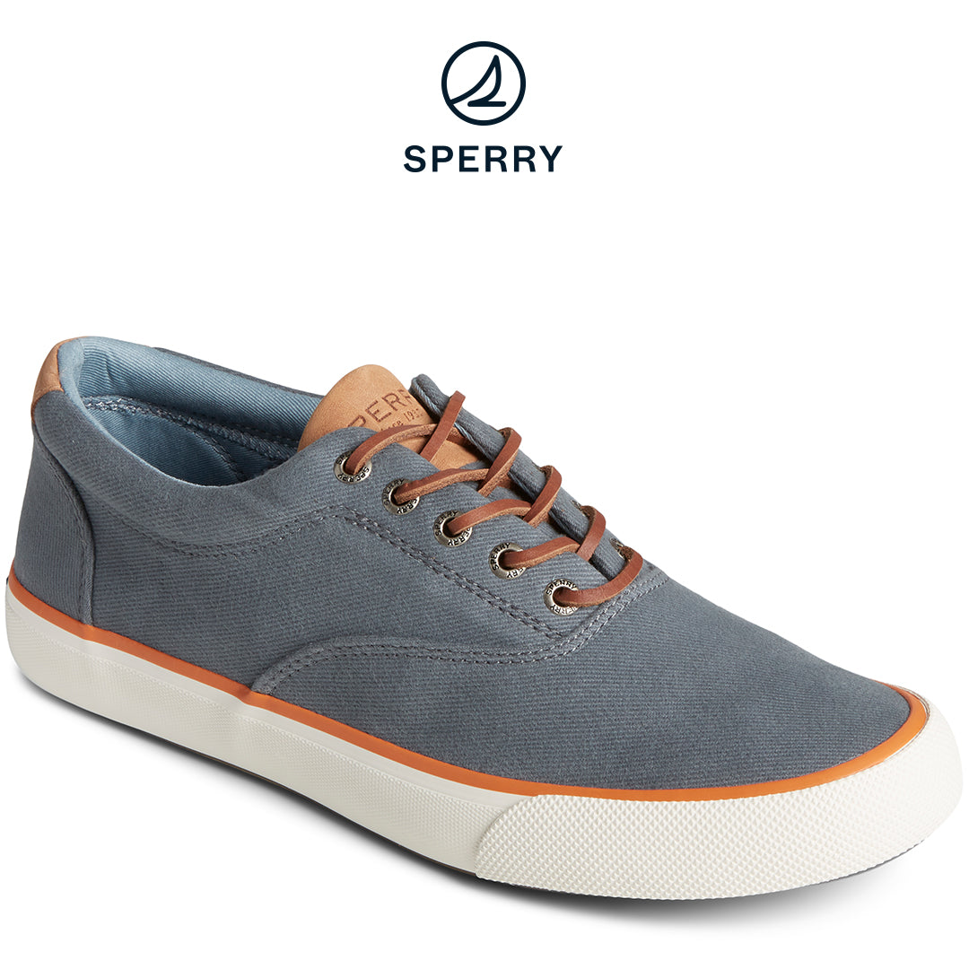 Men's SeaCycled™ Striper II CVO Twill Sneaker Light Blue (STS25424)