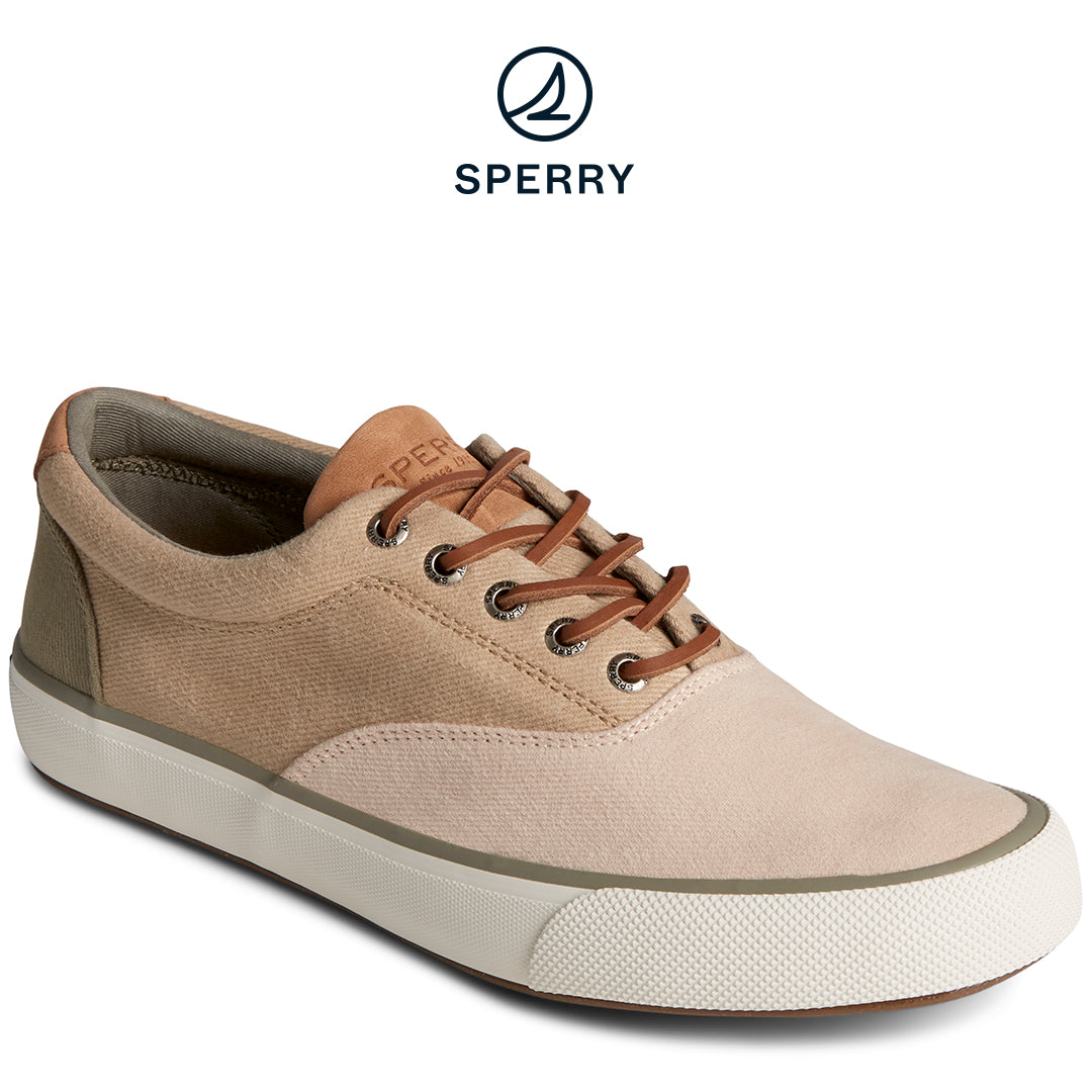 Men's SeaCycled™ Striper II CVO Twill Sneaker Tan (STS25427)