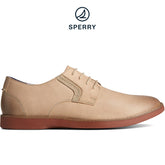 Men's Newman Oxford Leather Casual Taupe/Brick (STS25470)