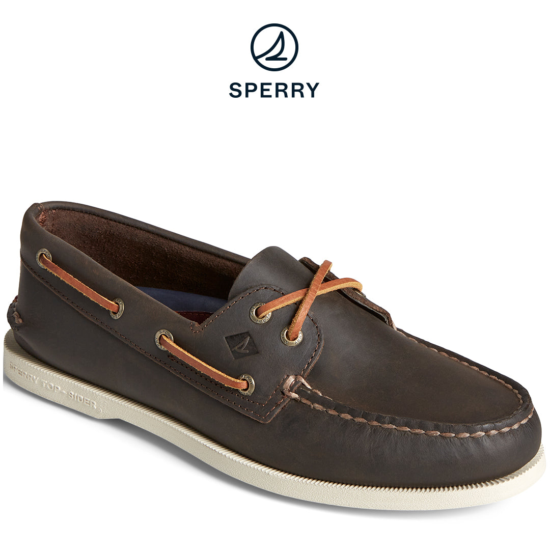 Men's Authentic Original™ Leather Boat Shoe Brown (STS25509)