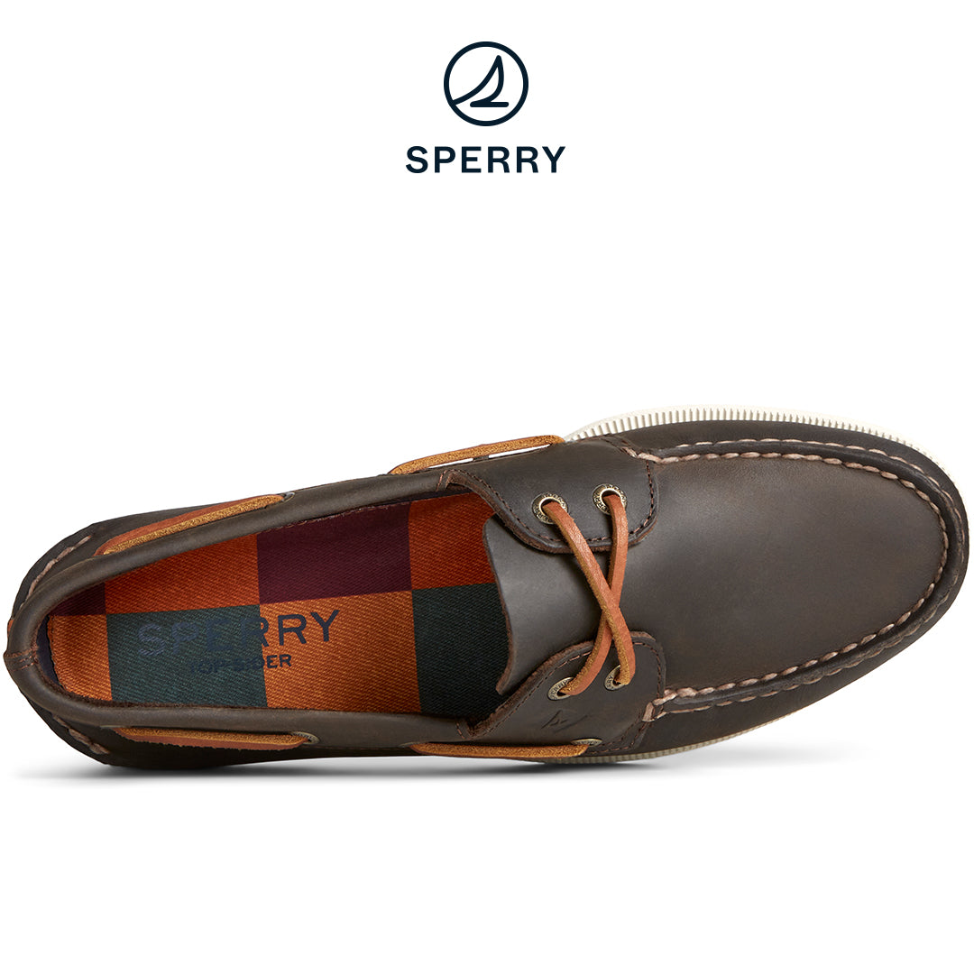 Men's Authentic Original™ Leather Boat Shoe Brown (STS25509)