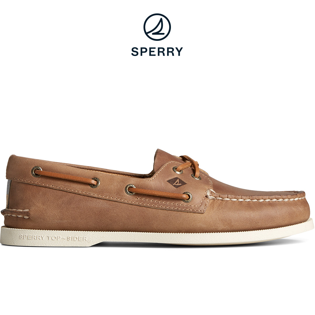 Men's Authentic Original™ Leather Boat Shoe Tan (STS25511)