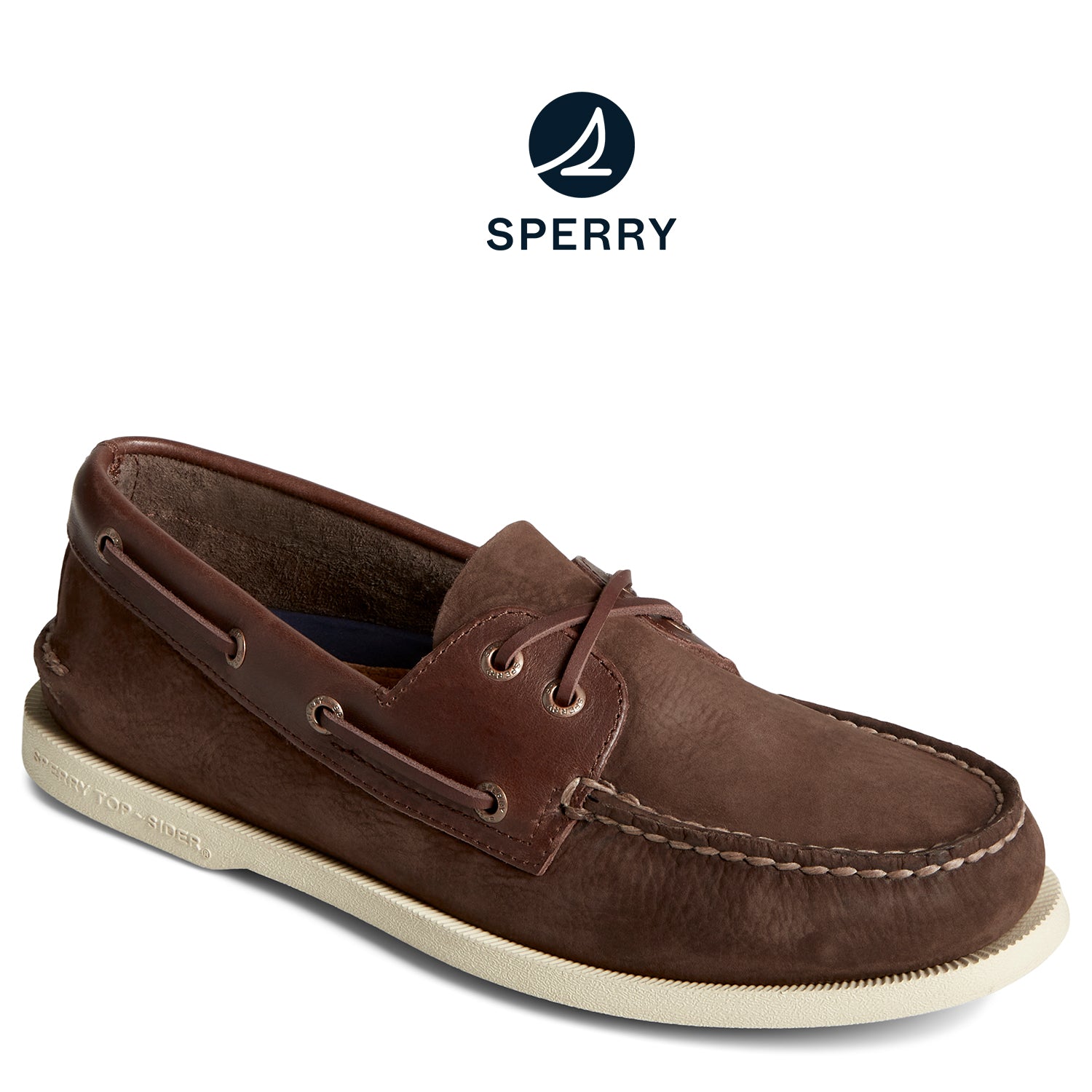 Men's Authentic Original™ Nubuck Boat Shoe Brown (STS25560)