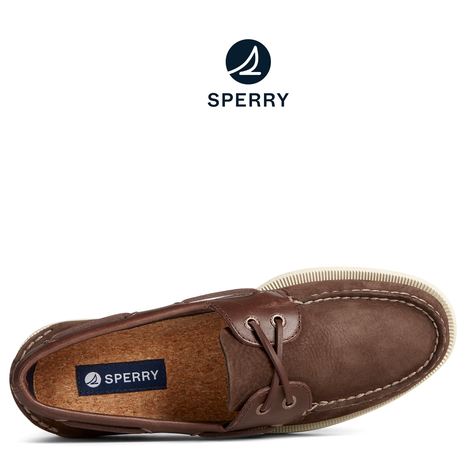 Men's Authentic Original™ Nubuck Boat Shoe Brown (STS25560)