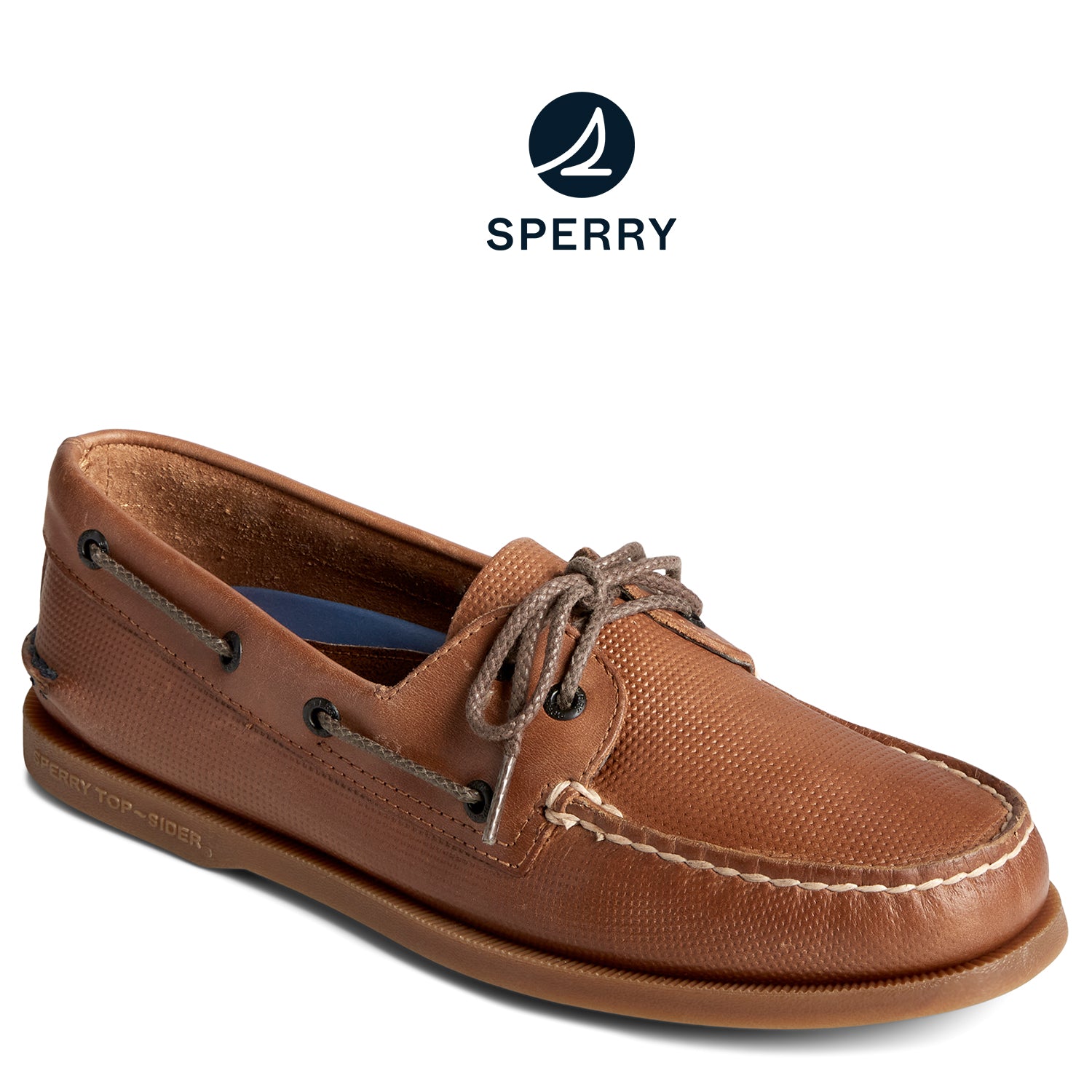 Men's Authentic Original™ Deboss Boat Shoe Tan (STS25567)