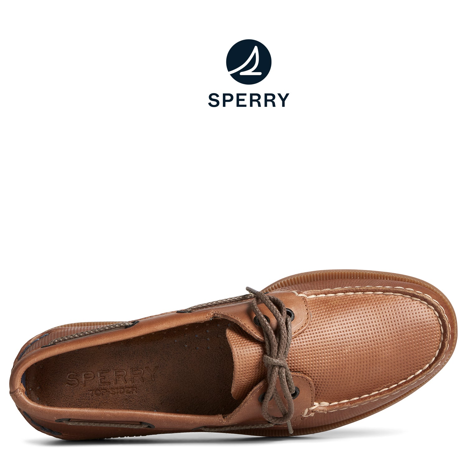 Men's Authentic Original™ Deboss Boat Shoe Tan (STS25567)