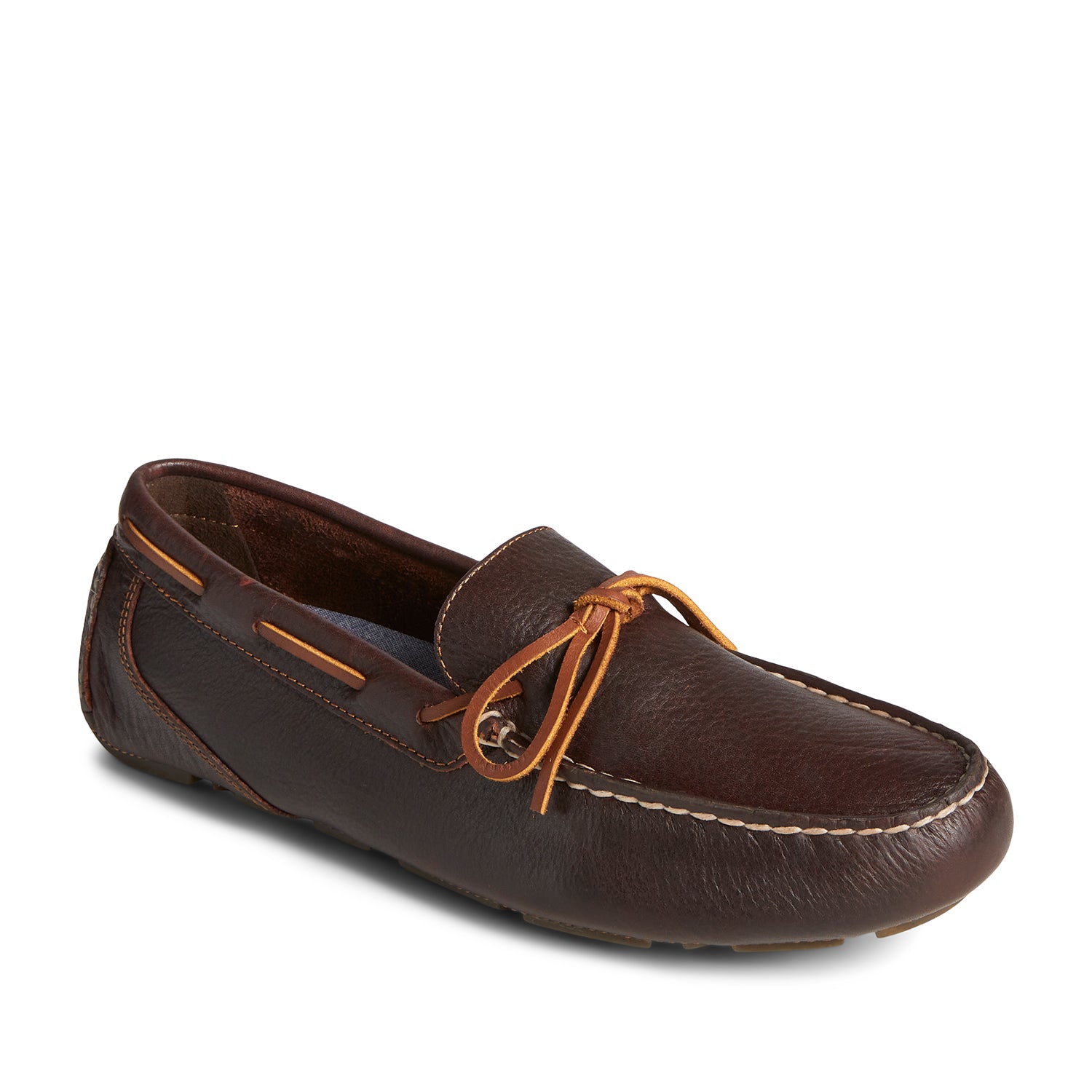 Men's Davenport Pull-Up Leather 1-Eye Driver Casuals - Brown (M139343240)