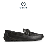 Men's Davenport Pull-Up Leather 1-Eye Casual Driving Shoes - Black (STS25626)