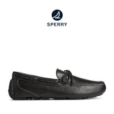 Men's Davenport Pull-Up Leather 1-Eye Casual Driving Shoes - Black (24F002310)