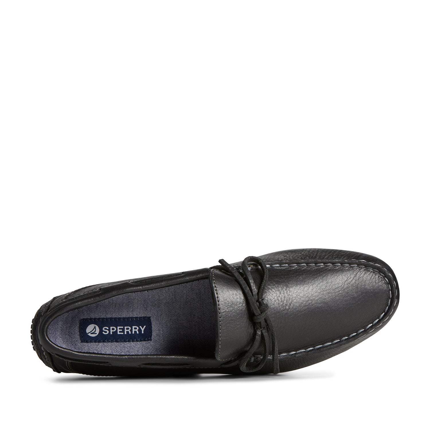 Men's Davenport Pull-Up Leather 1-Eye Casual Driving Shoes - Black (24F002310)