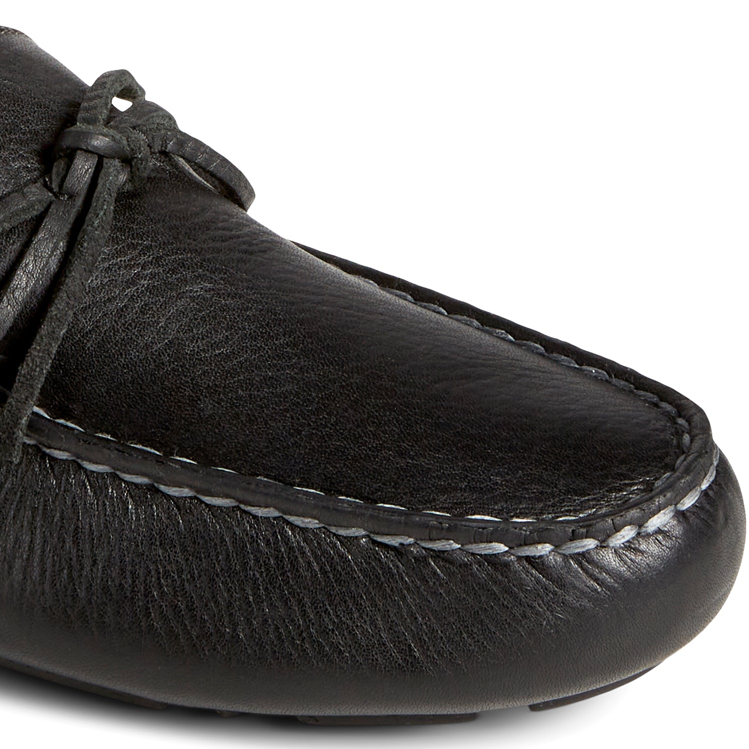 Men's Davenport Pull-Up Leather 1-Eye Casual Driving Shoes - Black (24F002310)