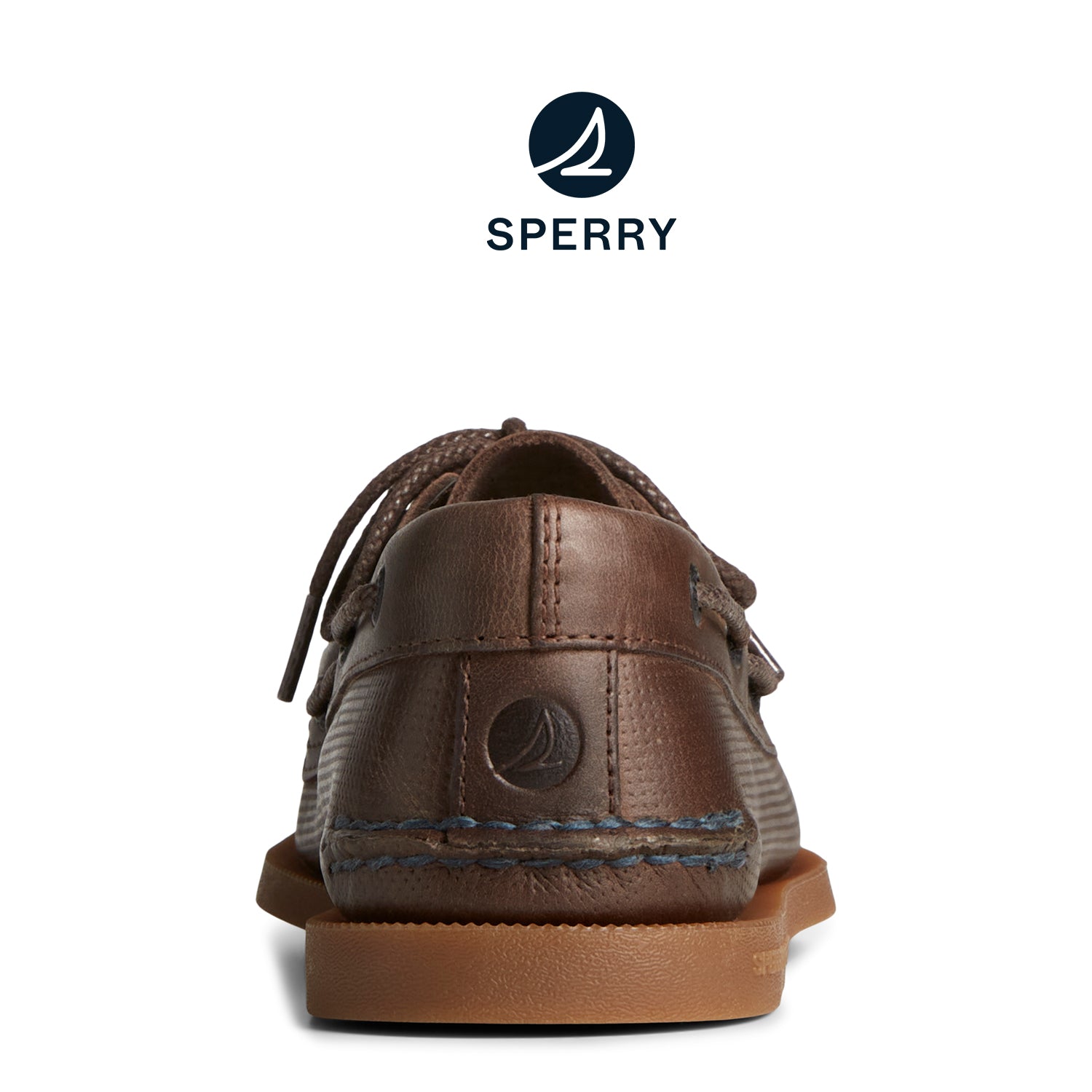 Men's Authentic Original™ Deboss Boat Shoe Brown (STS25725)