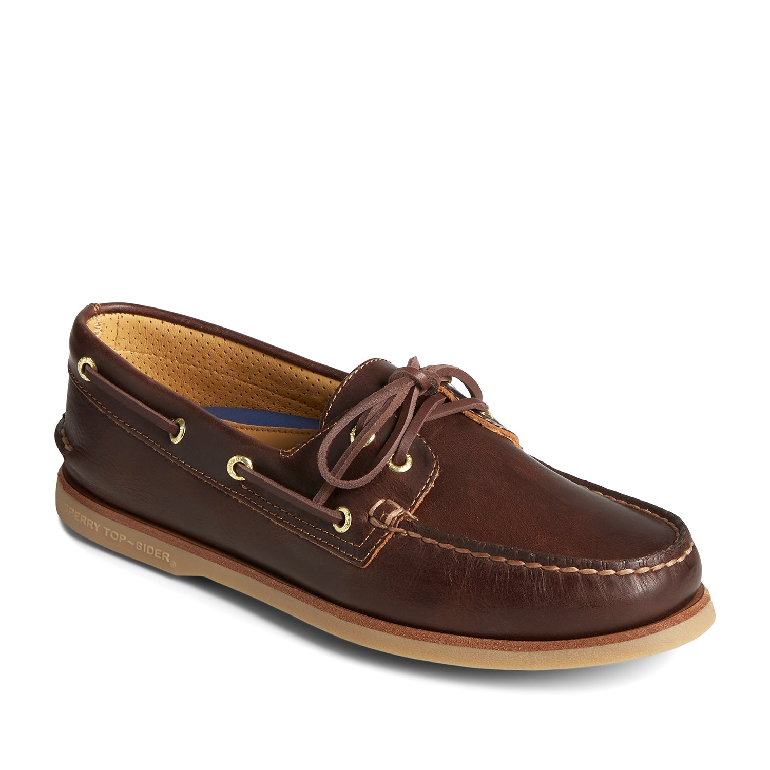 Men's Gold Cup™ Authentic Original™ Orleans Leather Boat Shoes Topsider - Brown (STS25730)