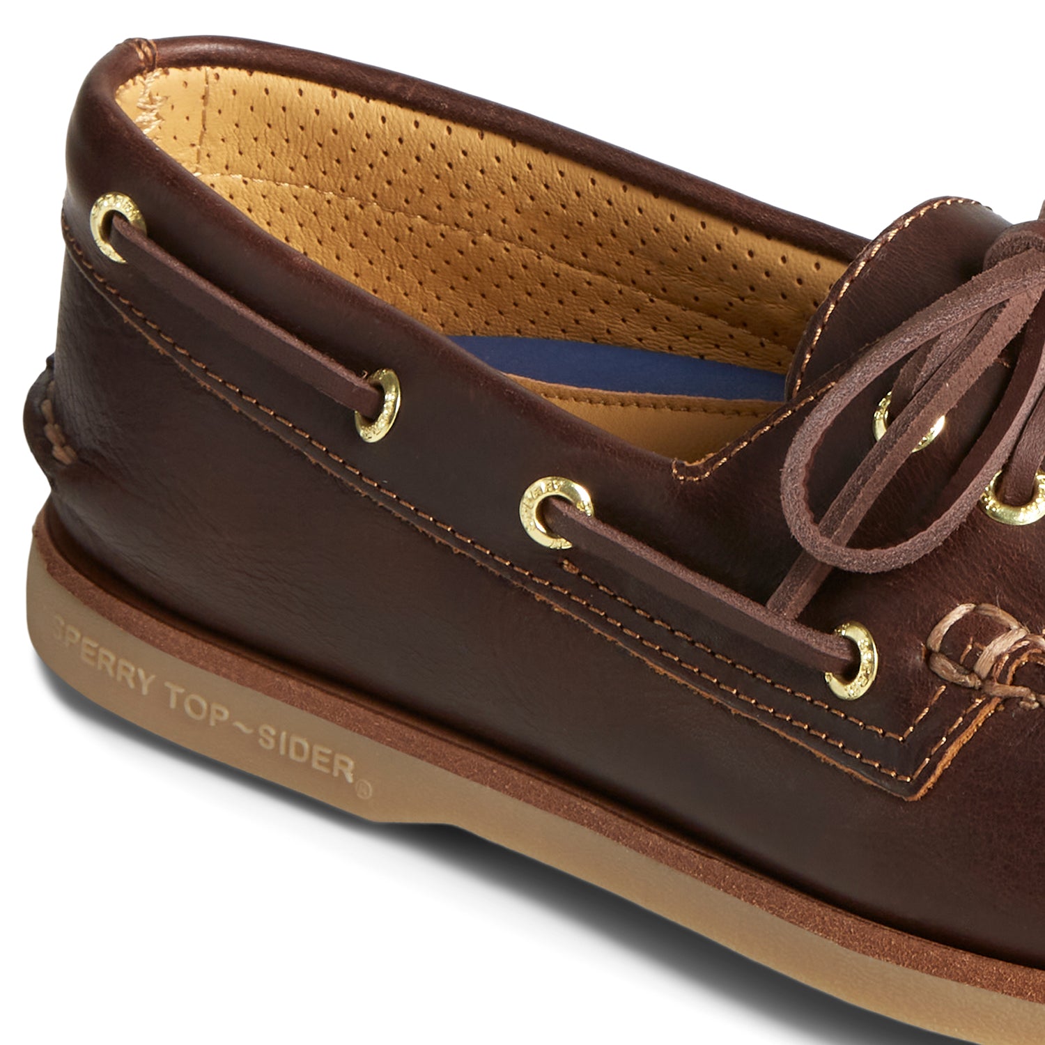 Men's Gold Cup™ Authentic Original™ Orleans Leather Boat Shoes Topsider - Brown (STS25730)