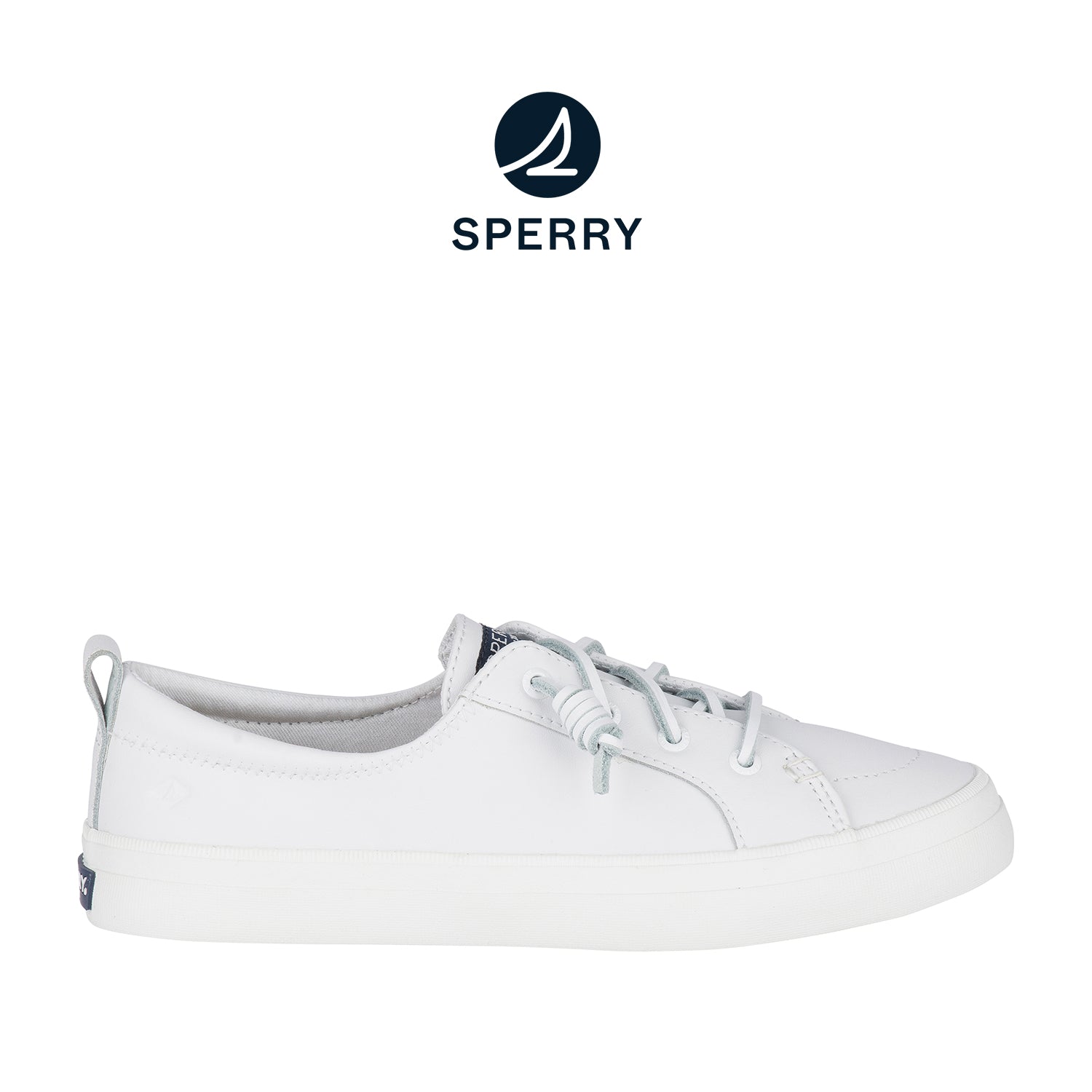 Women's Crest Vibe Leather Sneakers - White (24F003020)