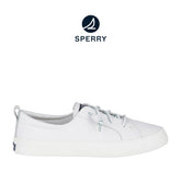 Women's Crest Vibe Leather Sneakers - White (24F003020)
