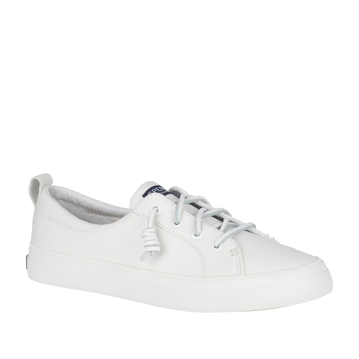 Women's Crest Vibe Leather Sneakers - White (24F003020)