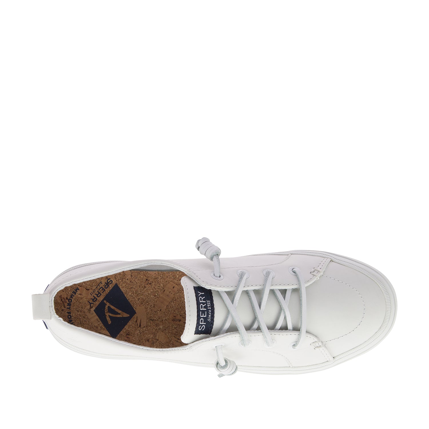 Women's Crest Vibe Leather Sneakers - White (24F003020)