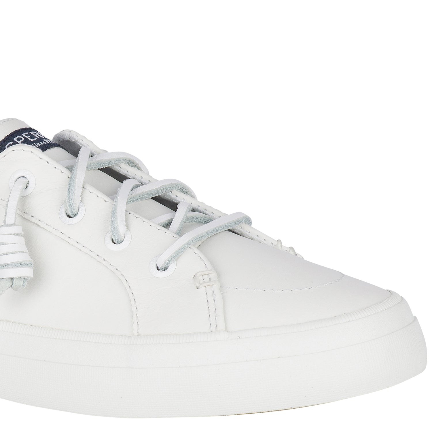Women's Crest Vibe Leather Sneakers - White (24F003020)
