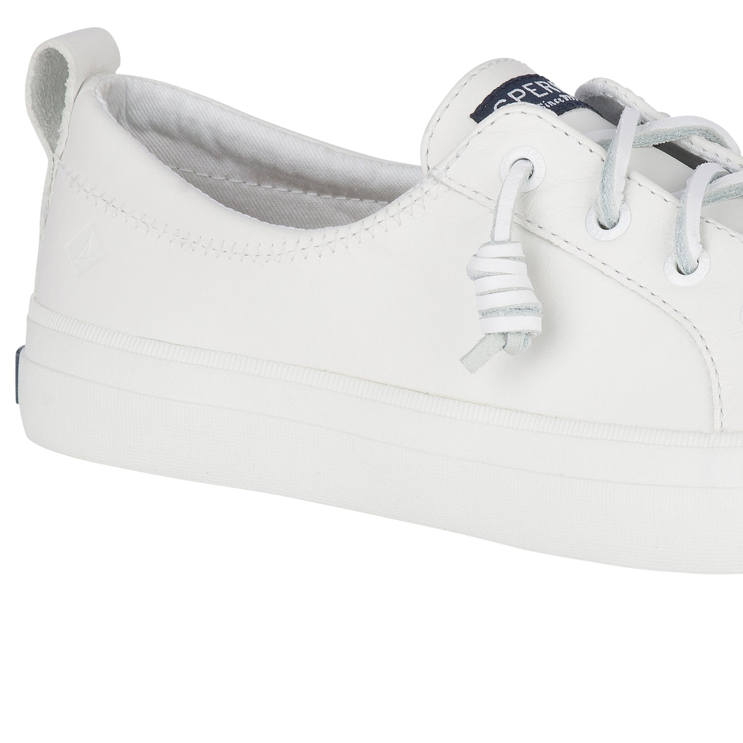 Women's Crest Vibe Leather Sneakers - White (24F003020)
