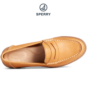 Women's Seaport Penny Leather Loafer Tan (STS86930)