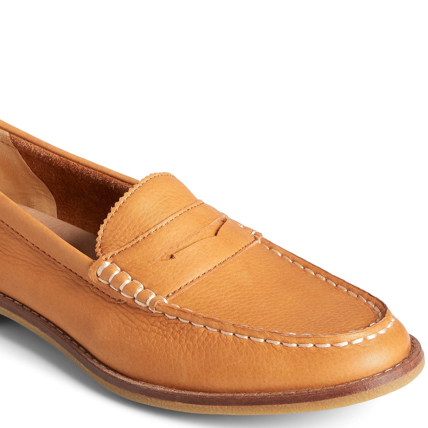 Women's Seaport Penny Leather Casual Loafers - Tan (L139339540)