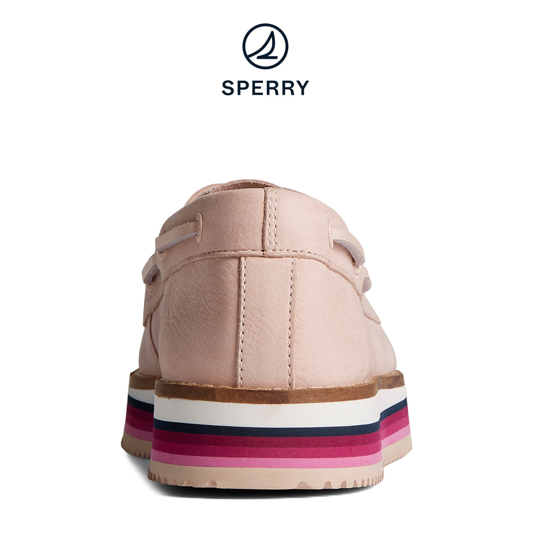 Women's Authentic Original Stacked Boat Shoe - Rose (STS87118)