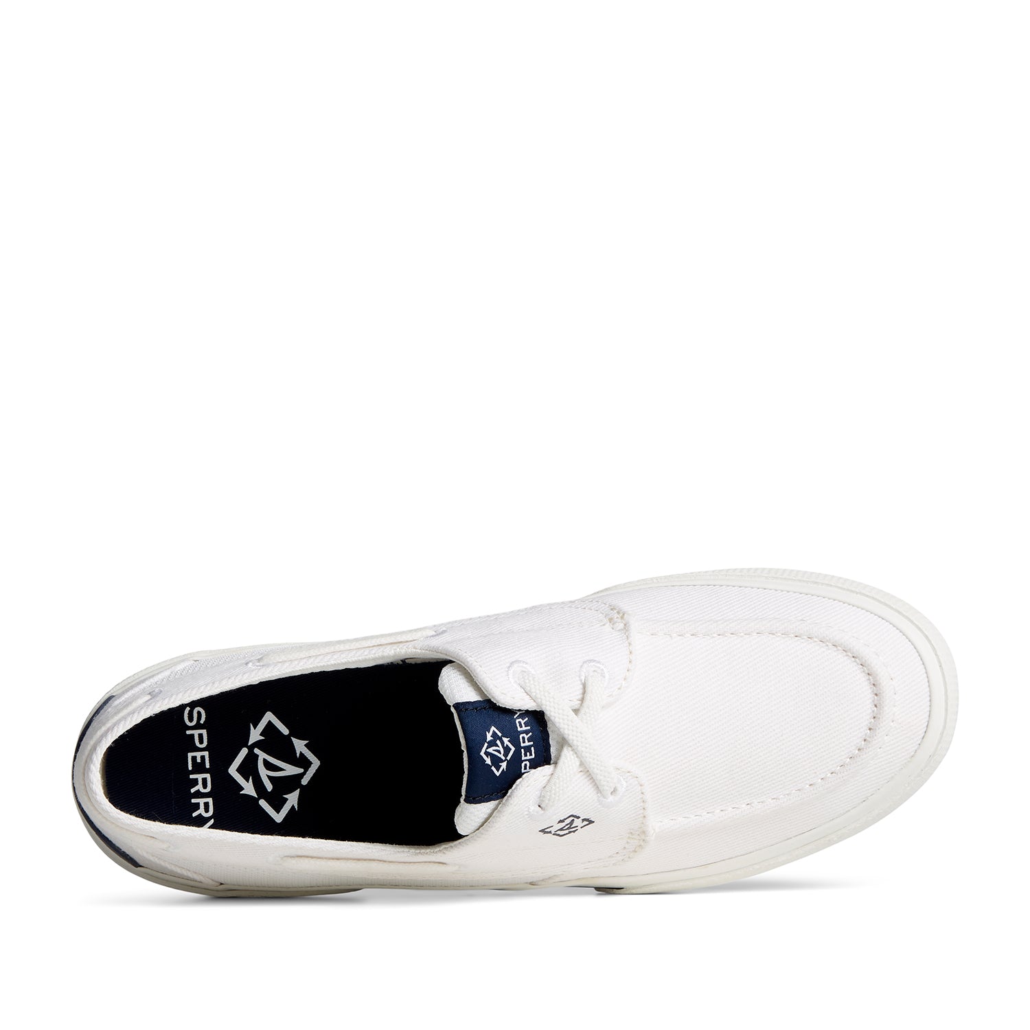 Women's Pier Wave Washed Heavy Twill Boat Sneakers - White (24F003220)