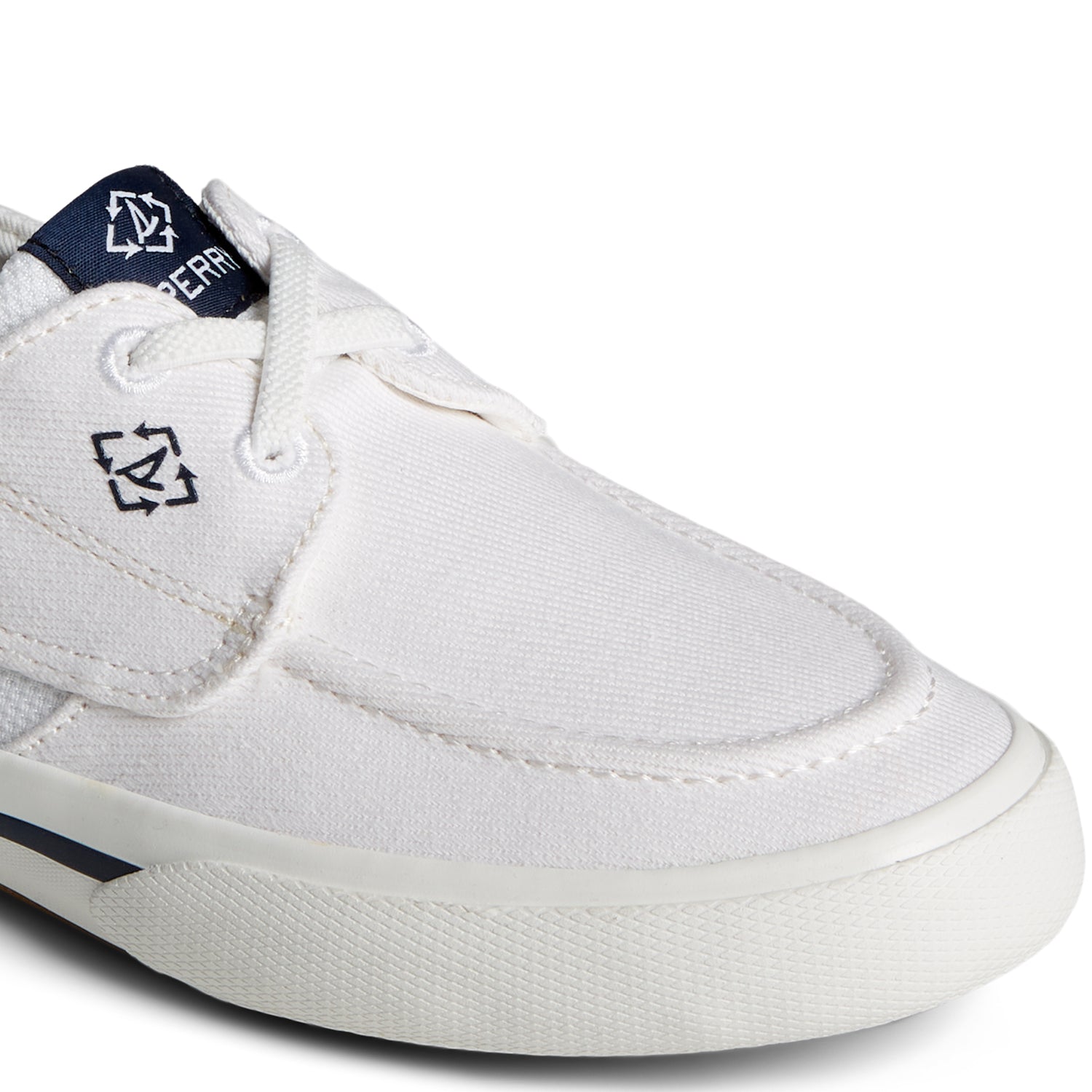 Women's Pier Wave Washed Heavy Twill Boat Sneakers - White (24F003220)