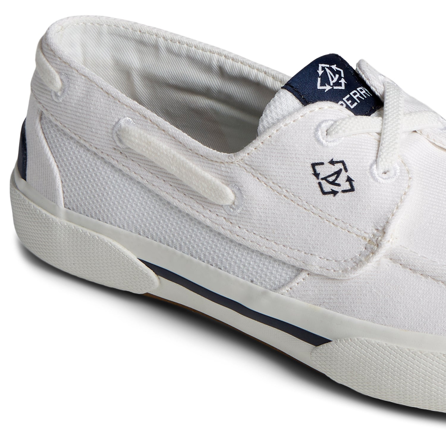 Women's Pier Wave Washed Heavy Twill Boat Sneakers - White (24F003220)