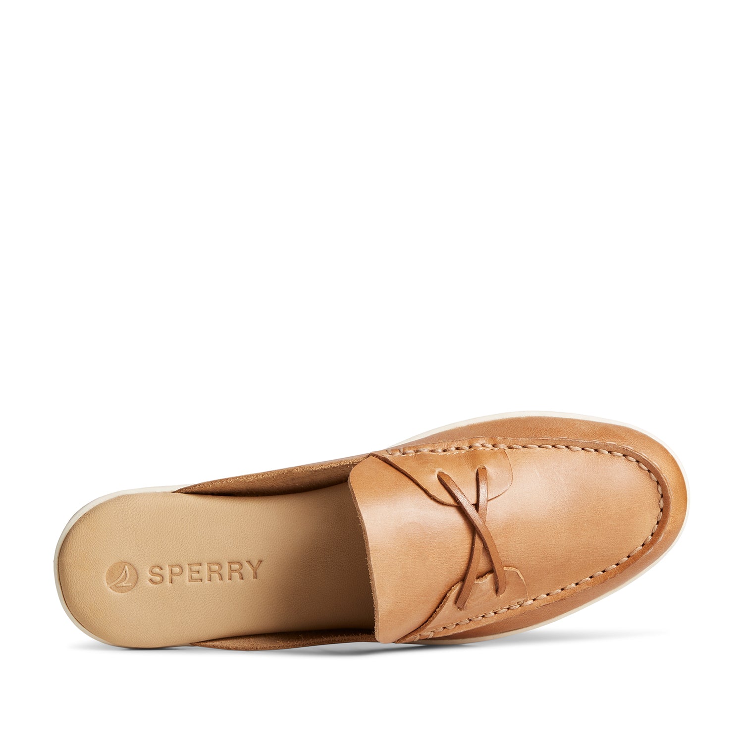 Women's Mulefish Leather Boat Shoes Topsider - Tan (24F003420)