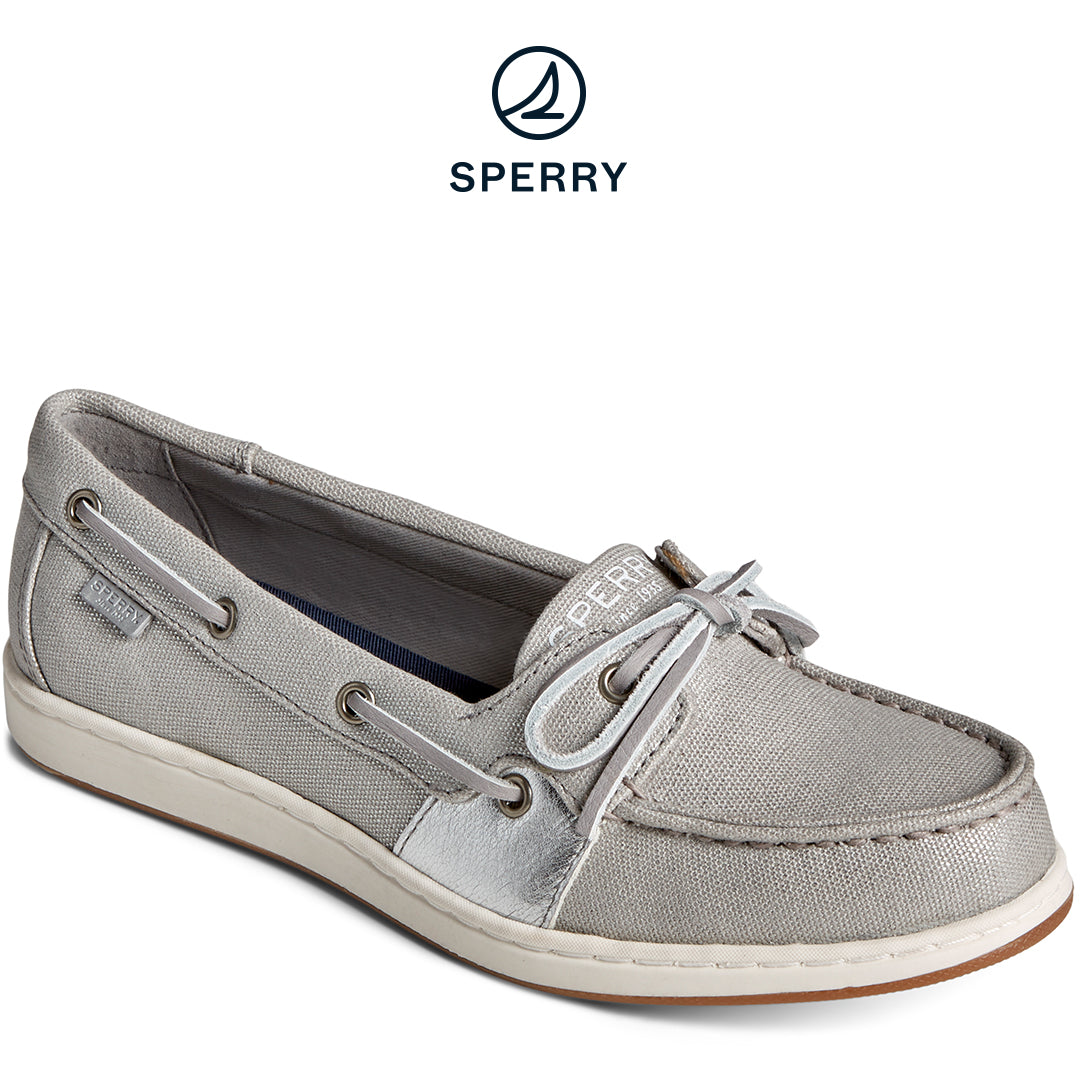 Women's Coastfish Metallic Canvas Seacycled Grey (STS88761)