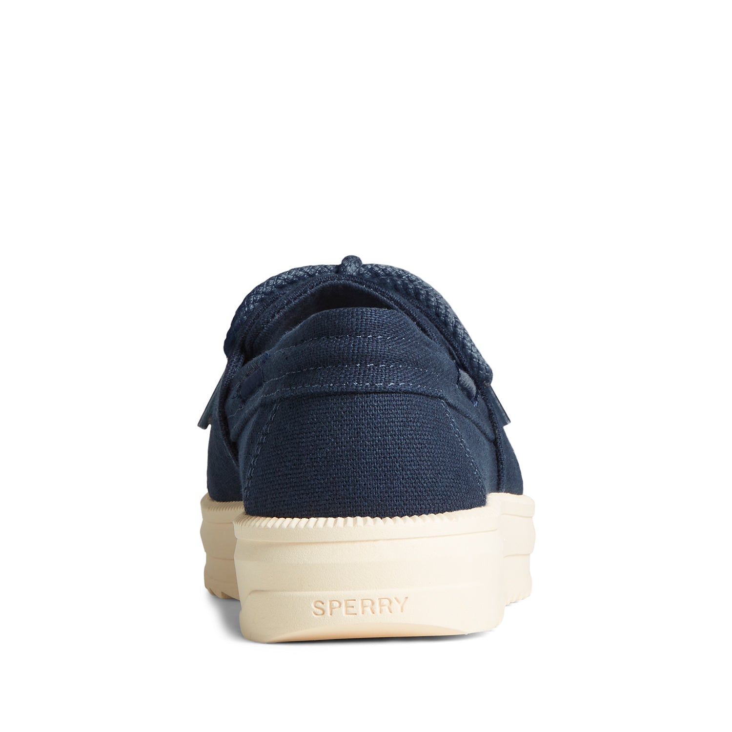 Women's Cruise Plushstep Boat Slubby Linen Navy (STS88770)