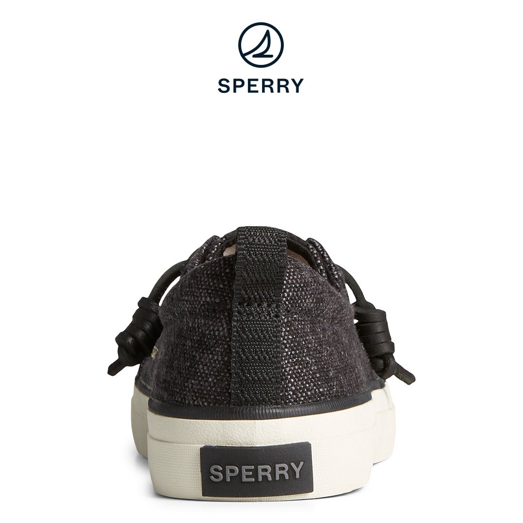 Women's SeaCycled™ Crest Vibe Baja Sneakers - Black (STS88906)