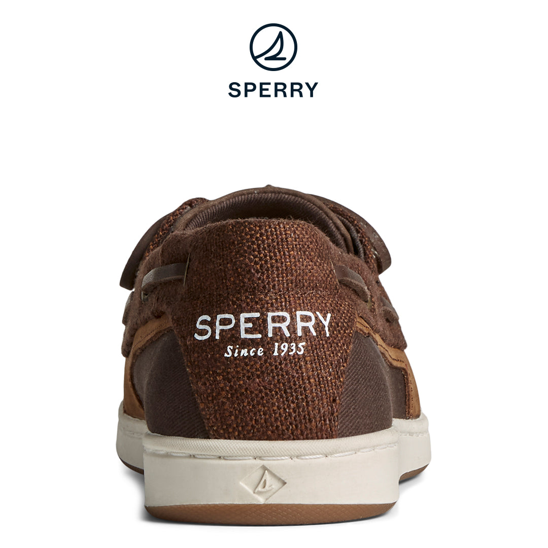 Women's Starfish 1-Eye Leather Baja Boat Shoe Brown (STS89031)
