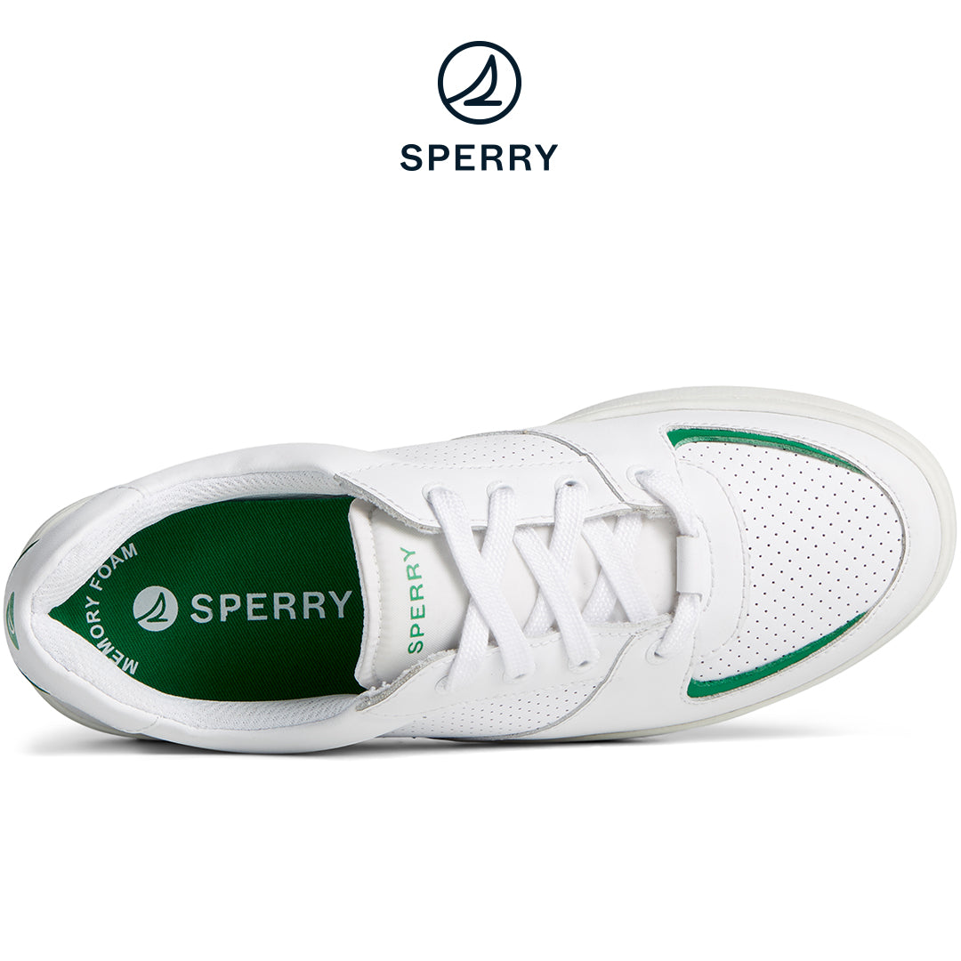 Women's SeaCycled™ Kona Sneaker White/Green (STS89101)