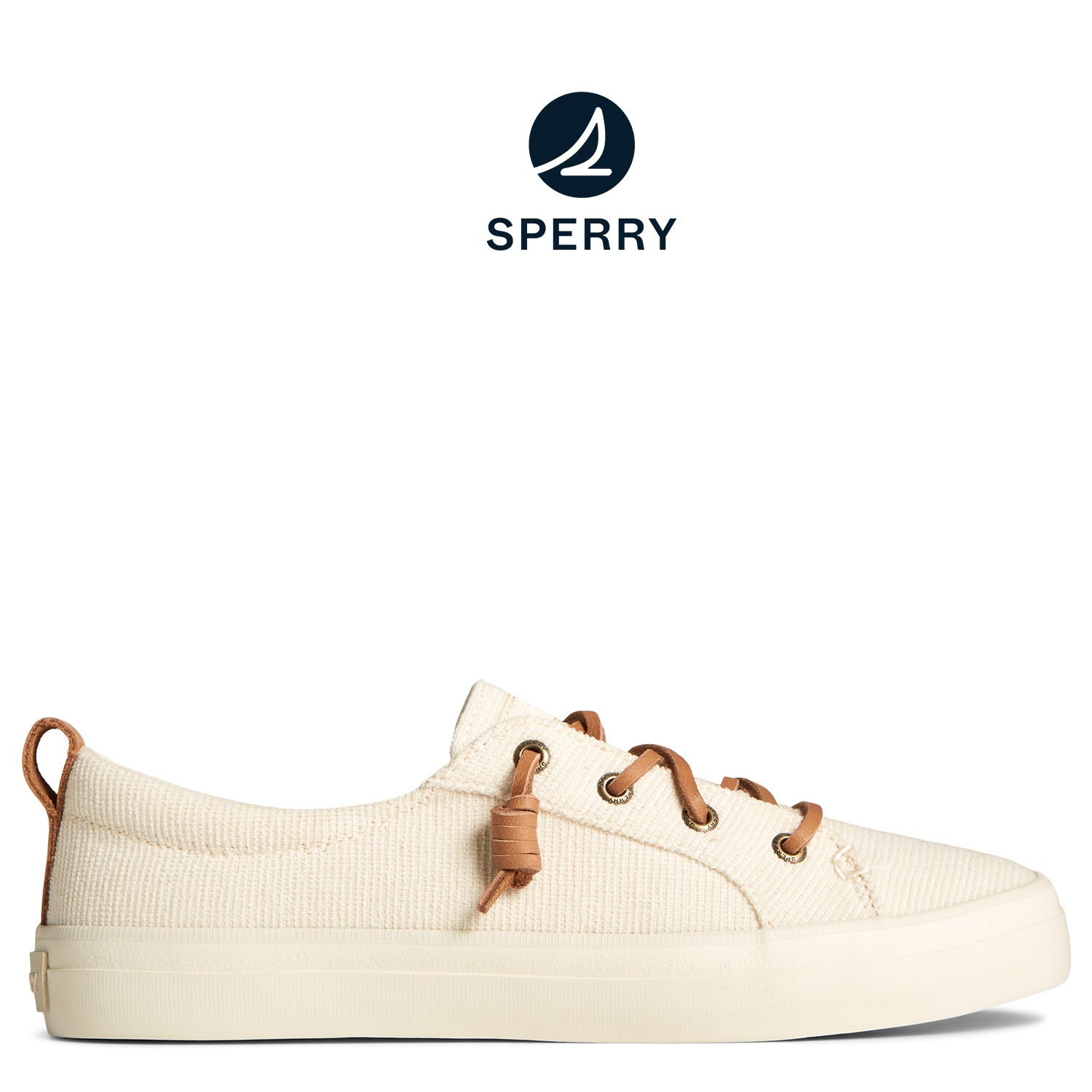Women's SeaCycled™ Crest Vibe Two-Tone Sneaker Off White (STS89158)