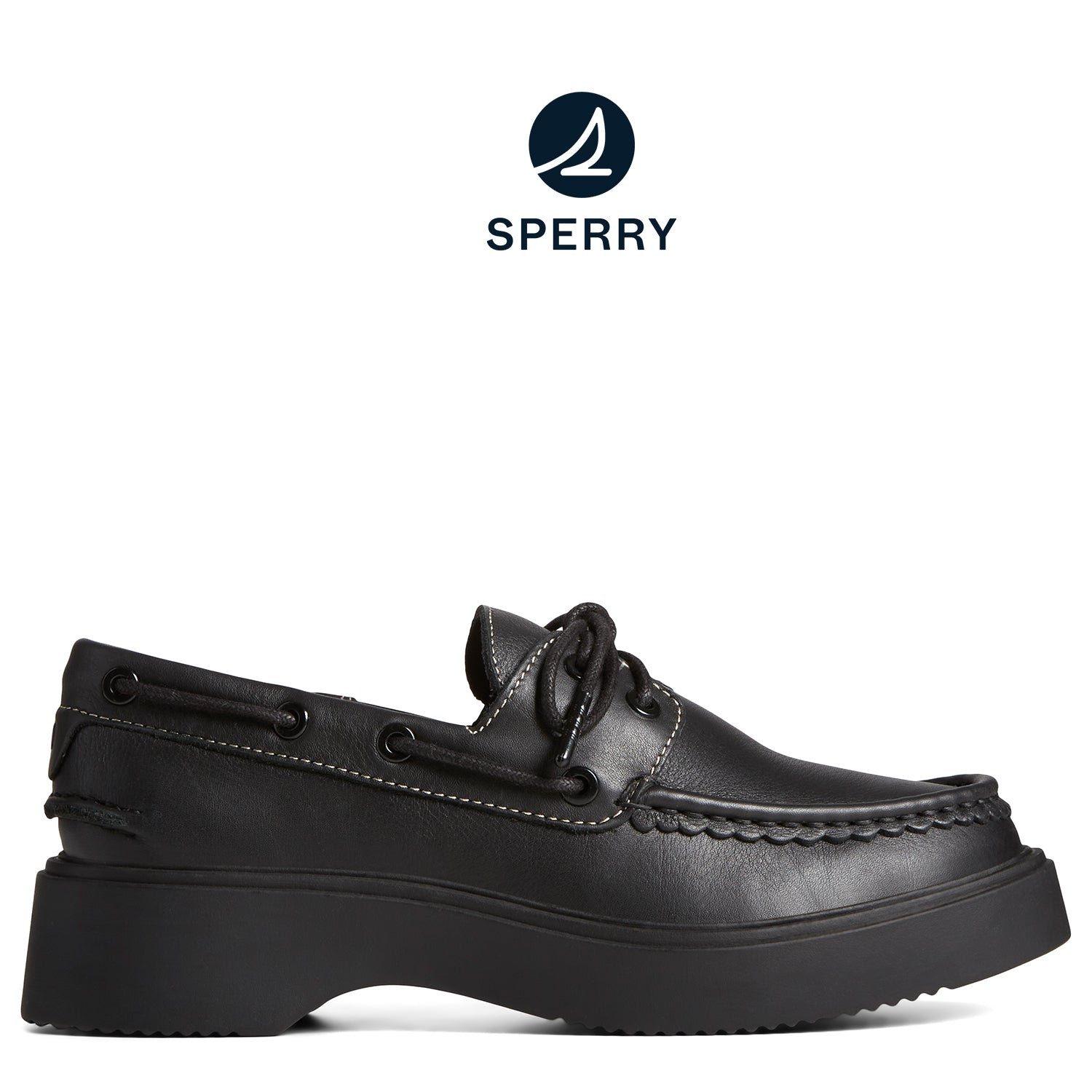 Women s Bayside Boat Shoe Black STS89363