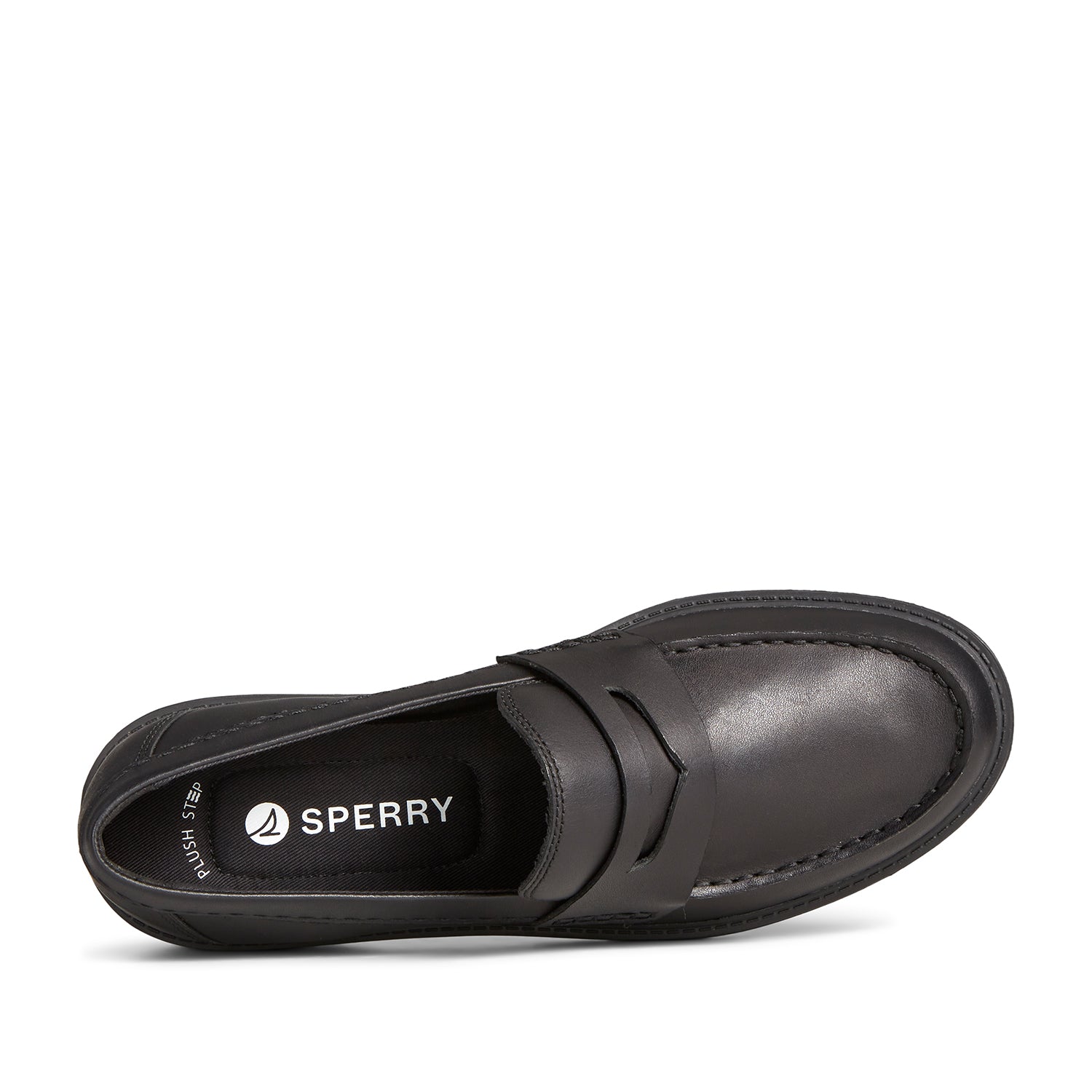 Women's Wells Penny Boat Shoes Topsider - Black (STS896050)